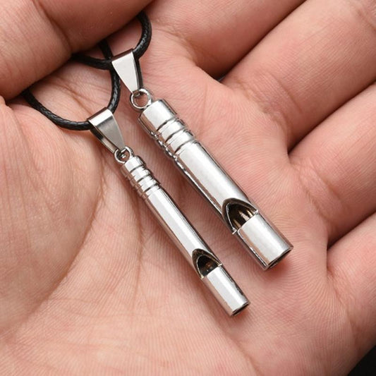 Titanium Emergency Alarm Portable Keychain Necklace