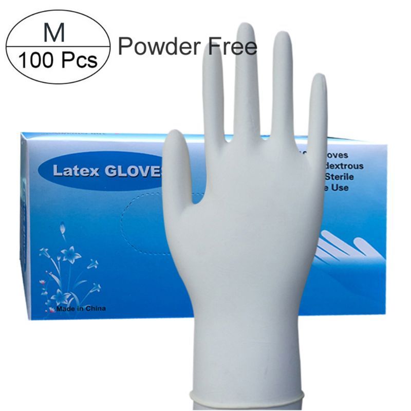 Disposable latex gloves