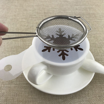 Simple Fancy Coffee Pull Flower Template Hollow