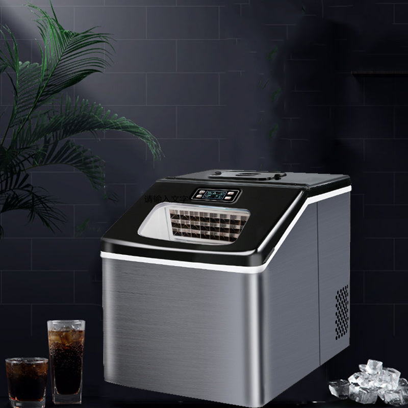 Commercial Milk Tea Shop Small Mini 25kg Household Fully Automatic Ice Maker