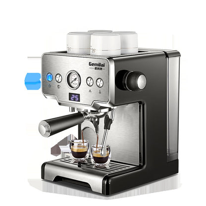 Italian Coffee Maker Home Small Semi-automatic Freshly Ground High Pressure Steam Milk Foam