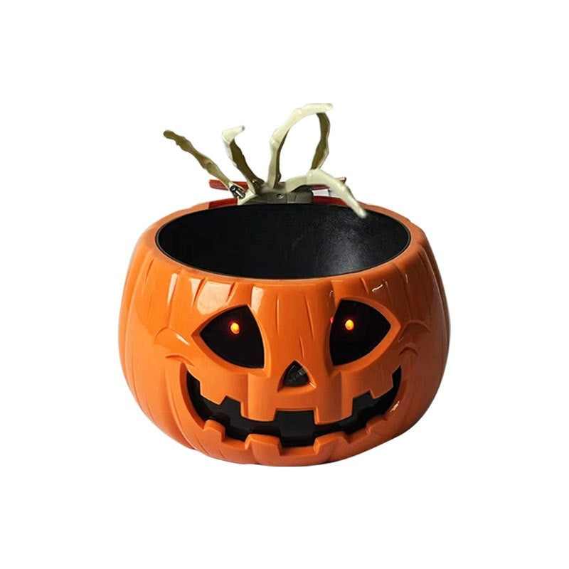 Children's Creative Electric Halloween Pumpkin Lamp Candy Bowl