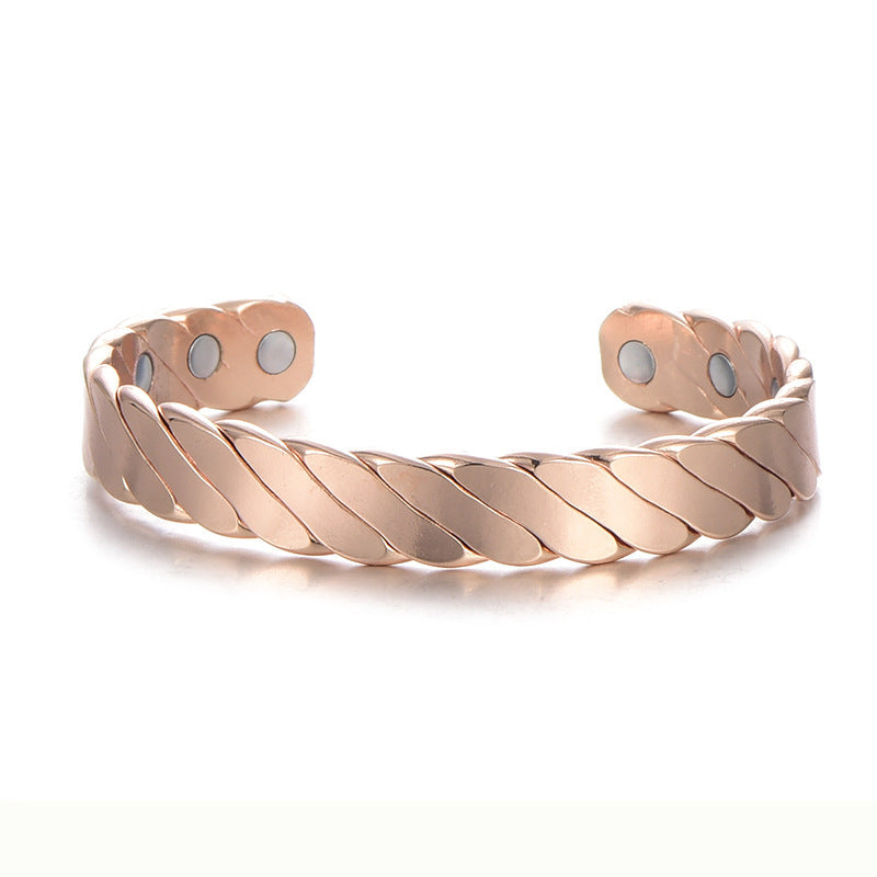 Rose gold copper magnetic bracelet