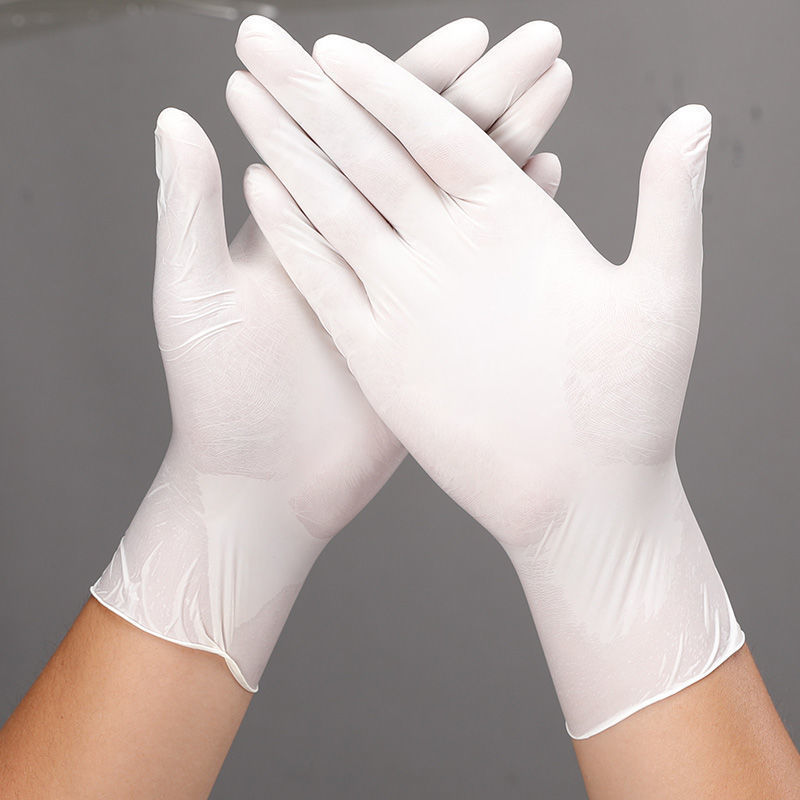 Simple Solid Colour Disposable Rubber Gloves For Home Use