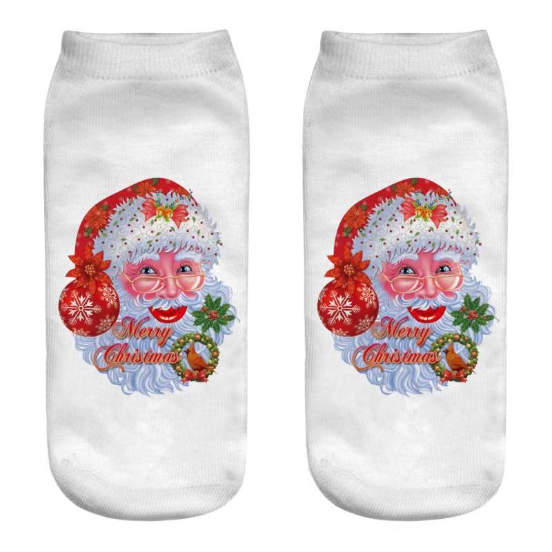 Christmas Stockings Printed Short Socks