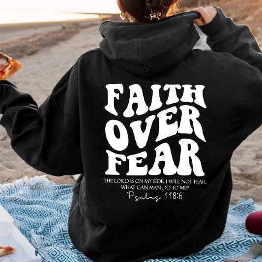 Faith Over Fear Sweatshirt,Christian Shirt,Bible Verse Hoodi - MediaEclat.store