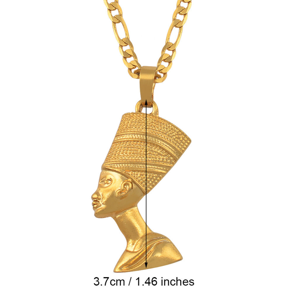 Egypt head hip hop pendant