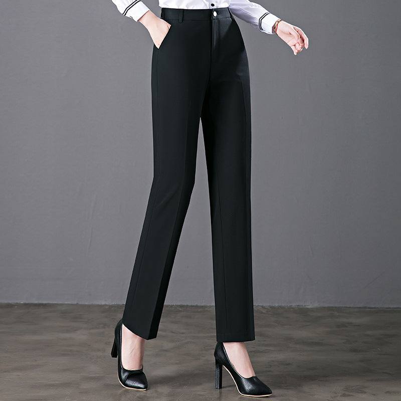 Women's High-waist Casual Loose-fitting Straight-leg Pants