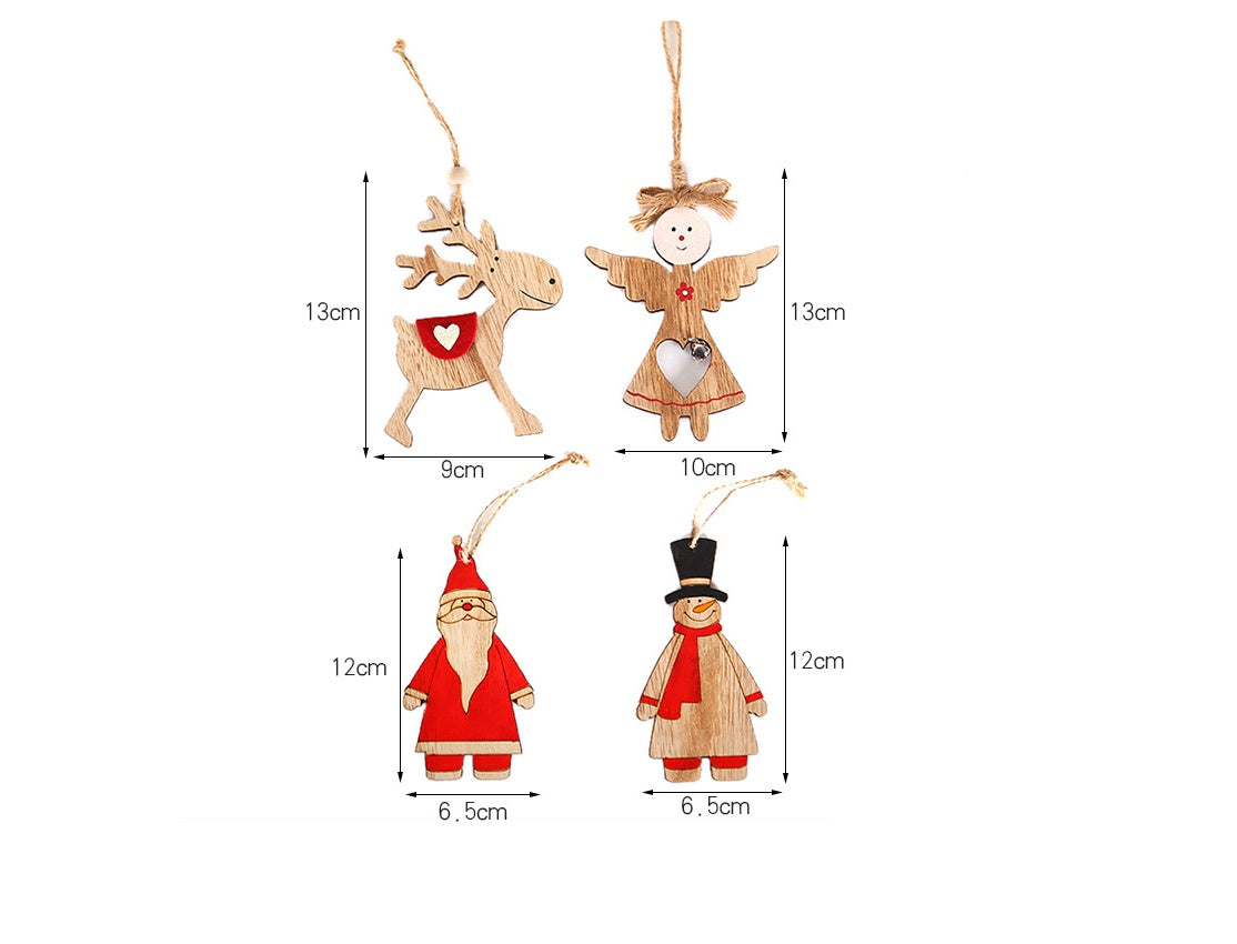 Home Christmas Wooden Angel Decorations