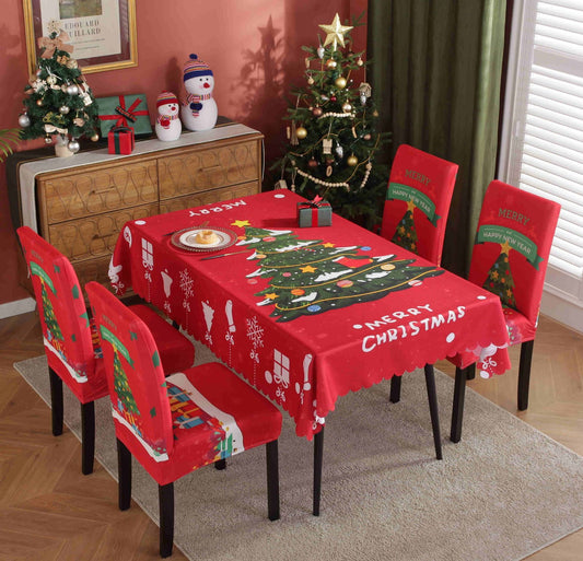 Waterproof And Oil-proof Christmas Tablecloth