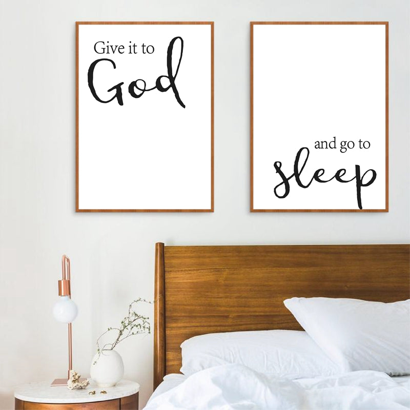 God Bible Verse Christian Wall Art Canvas Painting