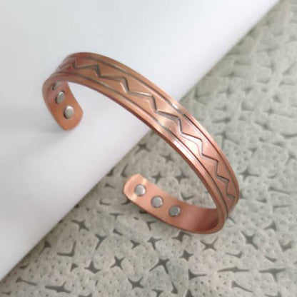 Magnetotherapy Magnetic Bracelet Adjustable Opening Copper Bracelet