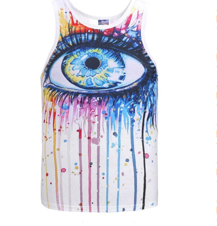 Printed sports vest - MediaEclat.store