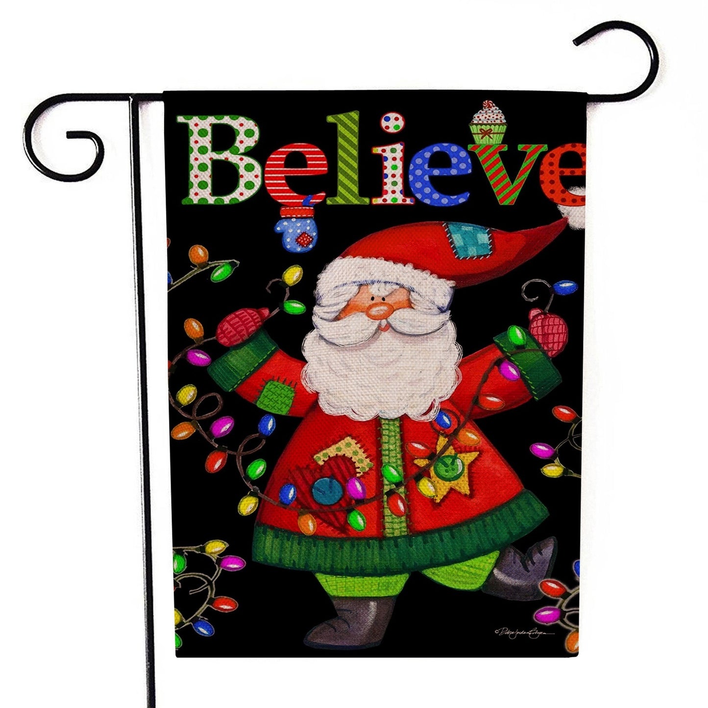 Santa Claus Garden Flag Christmas Decorations