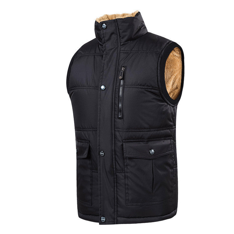 Men's vest casual fashion outdoor warm cotton vest