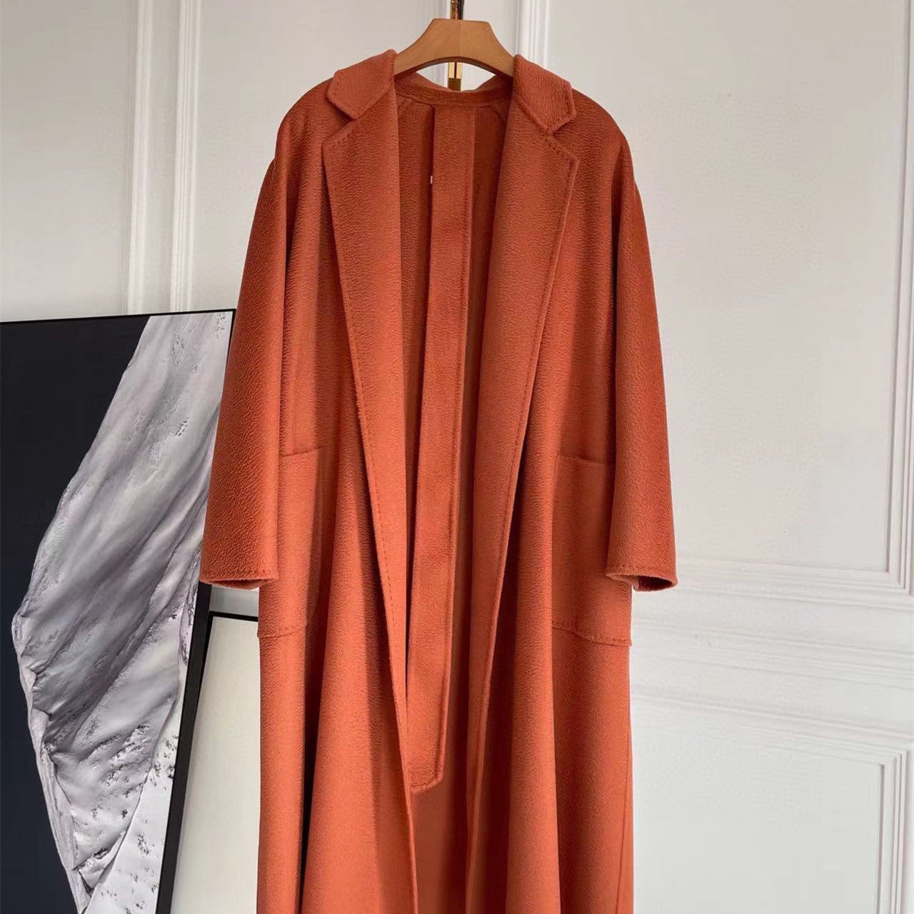 Double-sided Corrugated Cashmere Coat