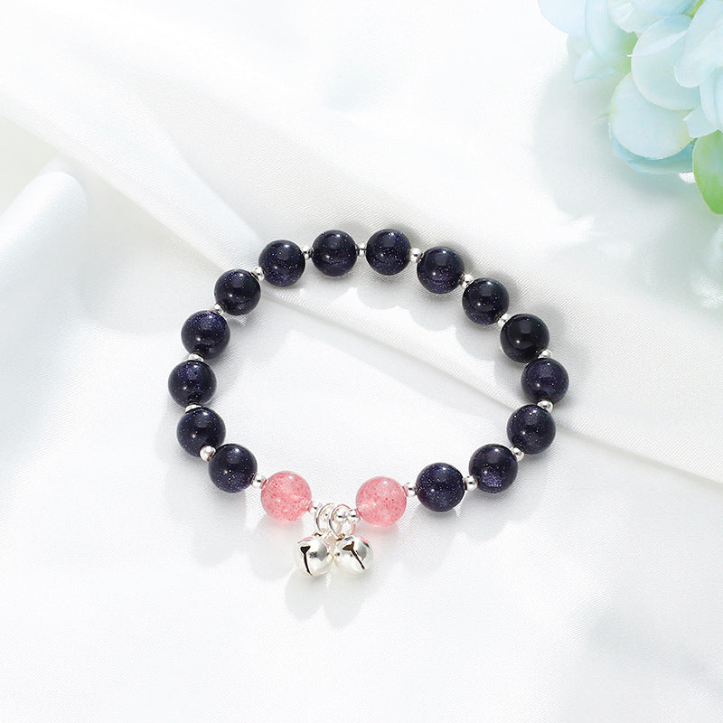 Natural Crystal Bracelet Female Strawberry Crystal