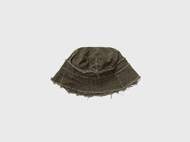 Japanese Style Washed Stitching Frayed Fisherman Hat