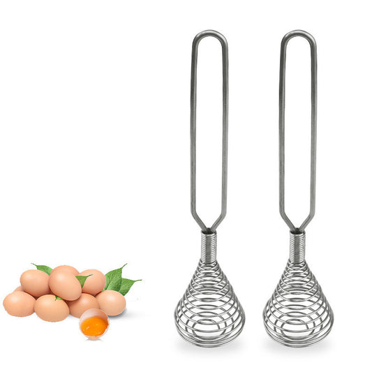 Stainless Steel Push-type Whisk Manual Push-type Rotary Mixer