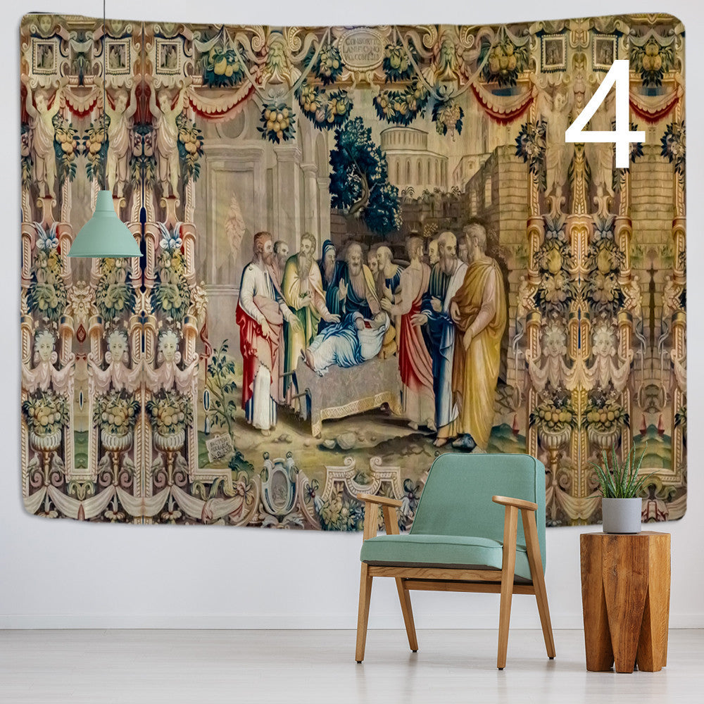 Christ Jesus Art Polyester Fabric Wall Tapestry