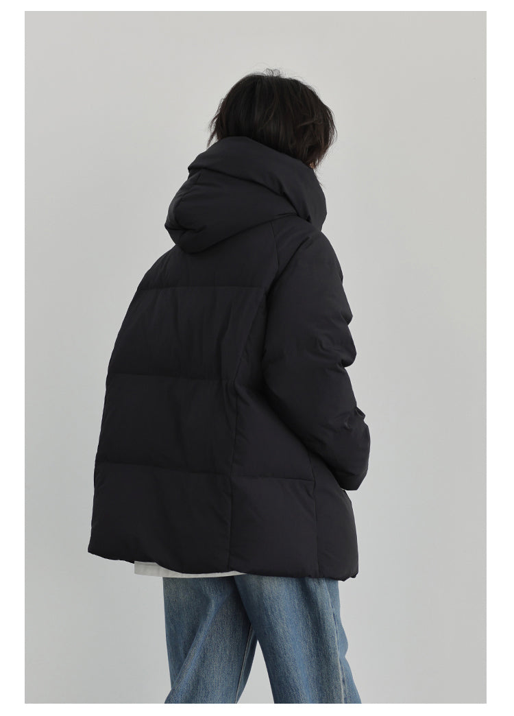 Casual Detachable Hooded 90 White Duck Down Jacket