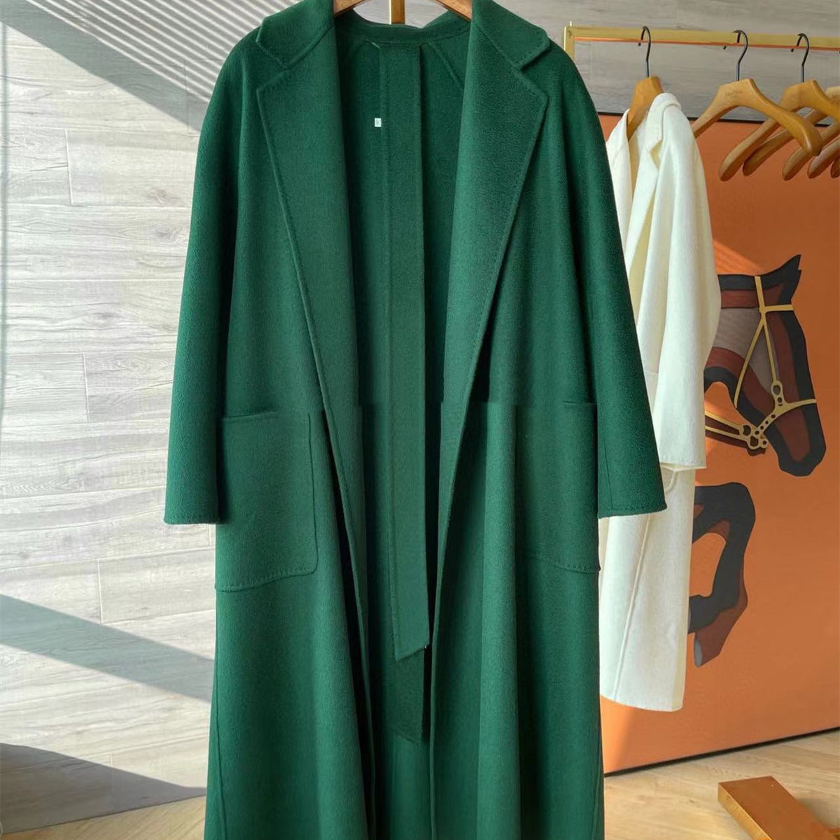Double-sided Corrugated Cashmere Coat - MediaEclat.store