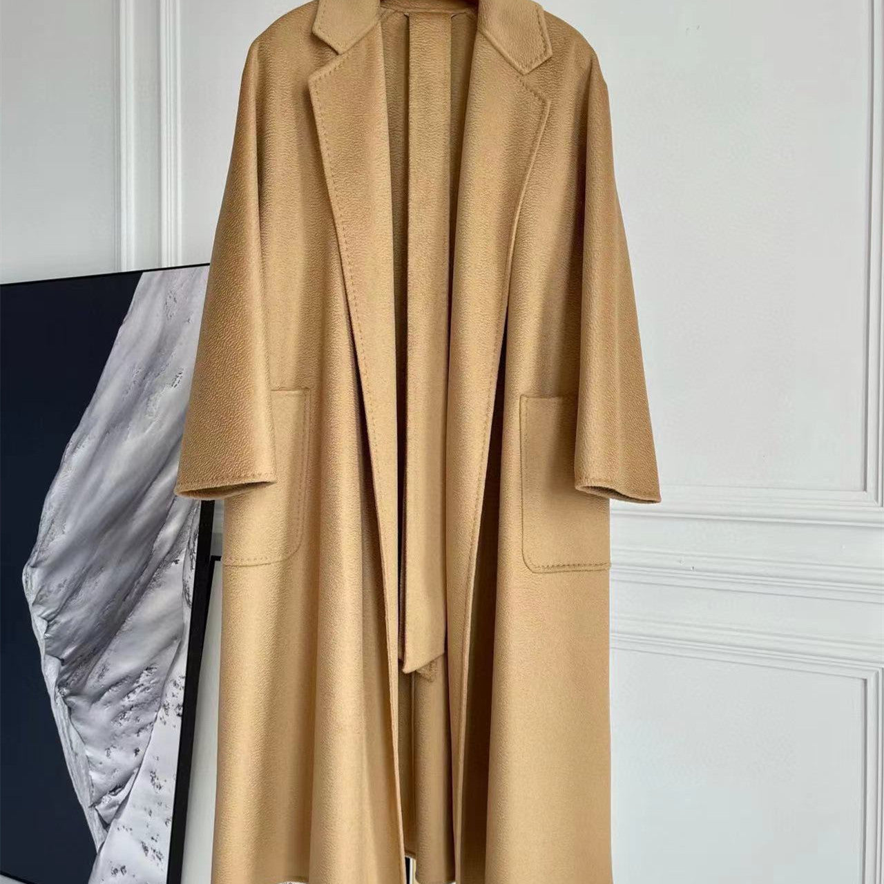 Double-sided Corrugated Cashmere Coat