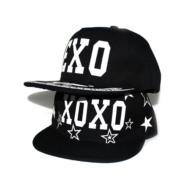 luminous hip-hop EXO black hip hop hat