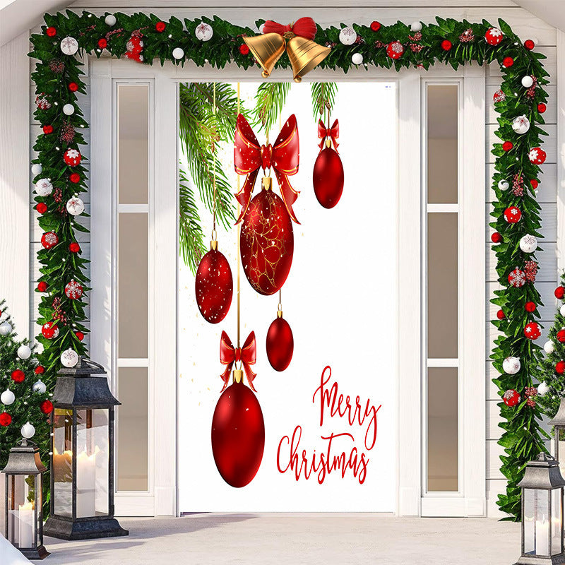 Christmas Festival Door Set Decorative Cloth