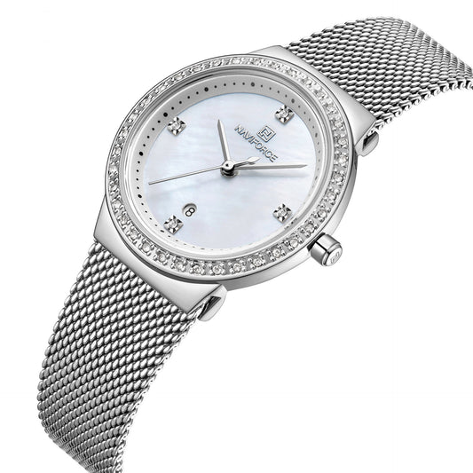 Simple waterproof ladies diamond watch