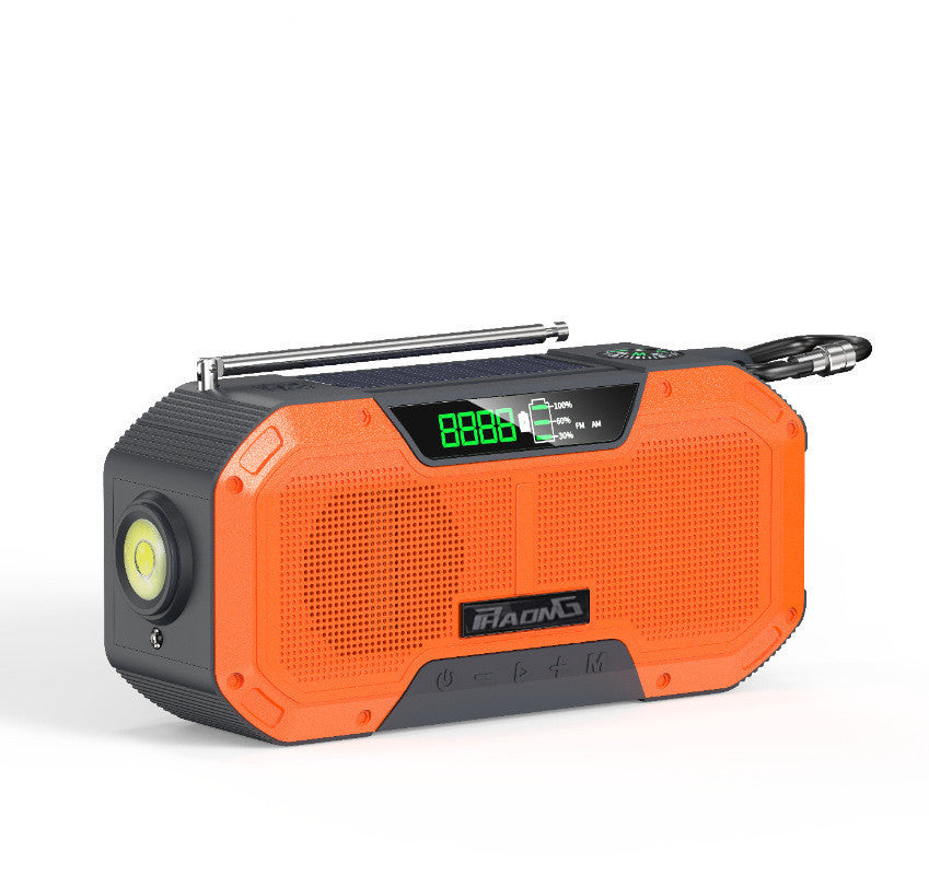 Outdoor Waterproof And Disaster Prevention Emergency Multi-function Solar Hand-cranked Radio