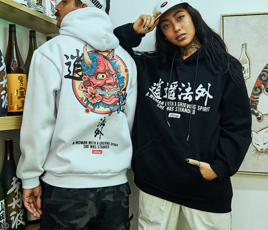 Loose hip-hop hoodie