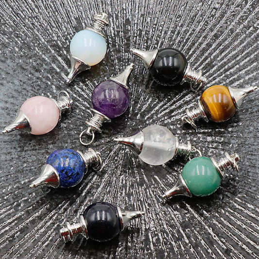 Natural Crystal Cone Pendant Spirit Pendulum - MediaEclat.store