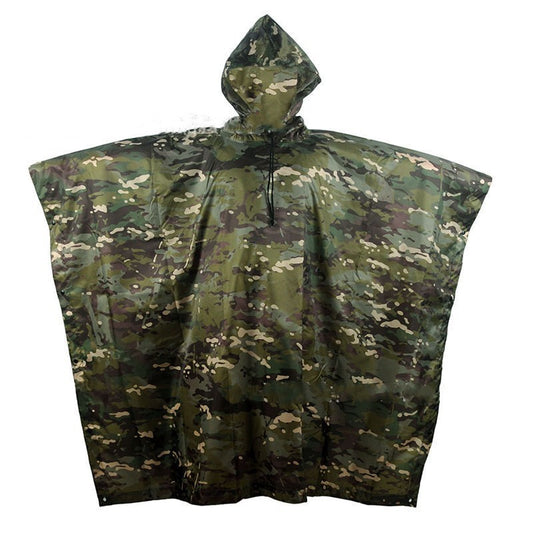 Multifunctional Portable Poncho Camouflage Raincoat