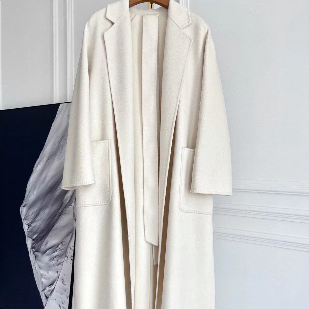 Double-sided Corrugated Cashmere Coat