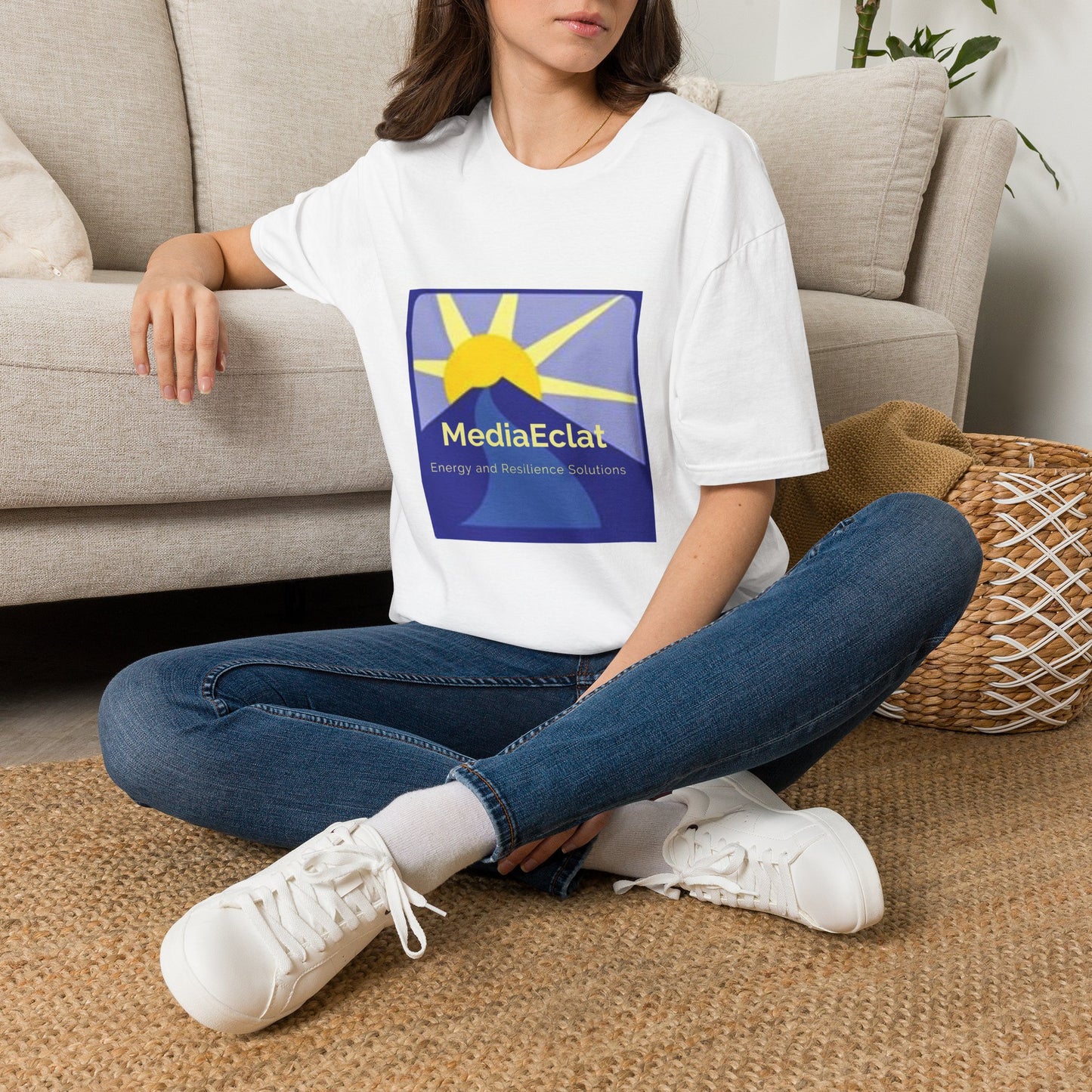 Logo T-Shirt — MediaEclat Sunburst Graphic Tee