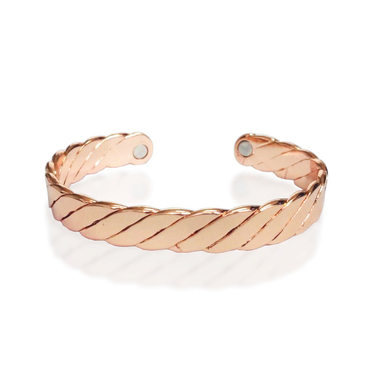 Rose gold copper magnetic bracelet