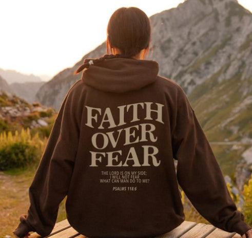 Faith Over Fear Sweatshirt,Christian Shirt,Bible Verse Hoodi - MediaEclat.store