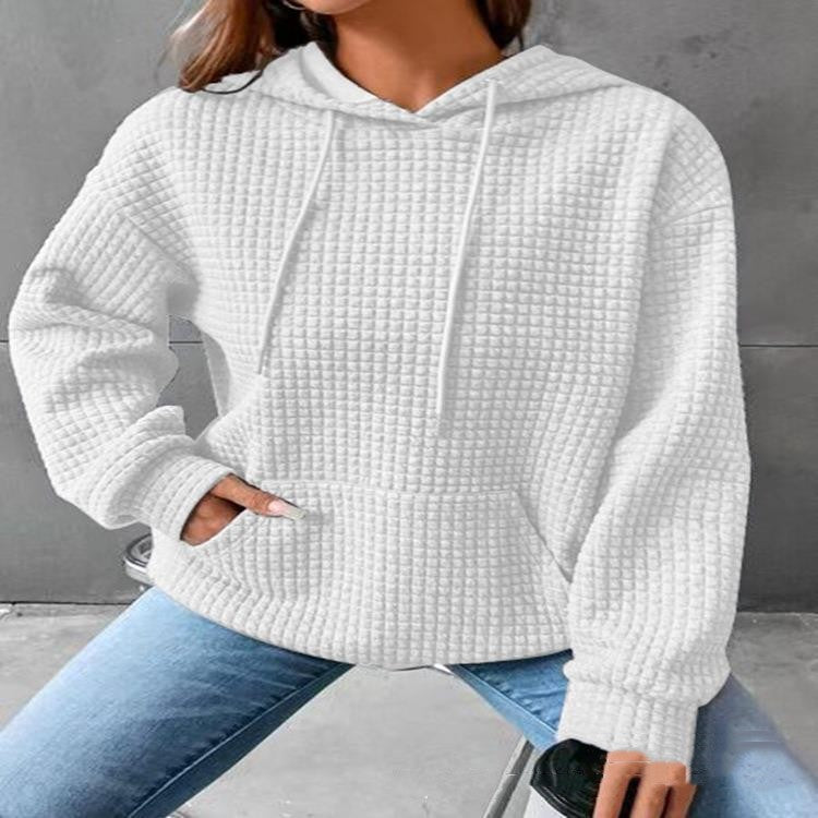 Women's Loose Casual Solid Color Long-sleeved Sweater - MediaEclat.store