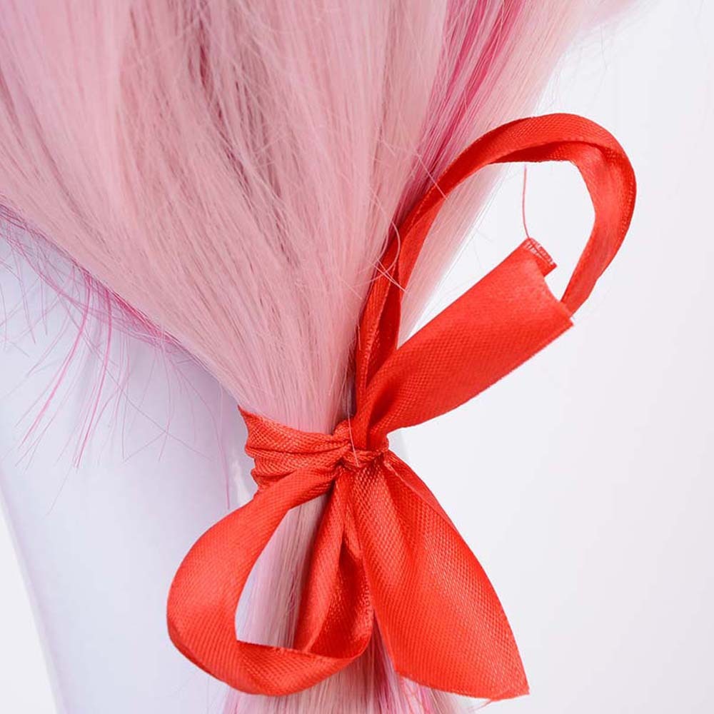 Cosplay animation Pink Double ponytail wig