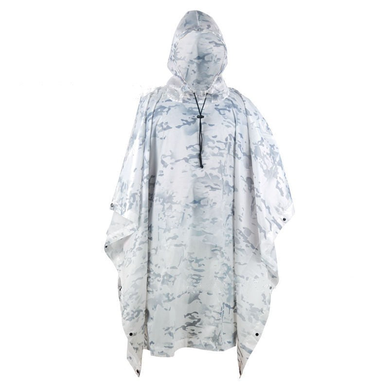 Multifunctional Portable Poncho Camouflage Raincoat