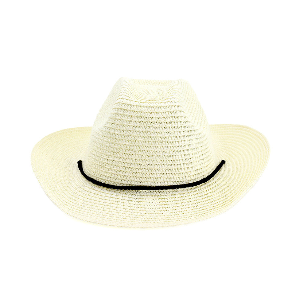 Shade Outdoor Beach Big Brim Cowboy Straw Hat