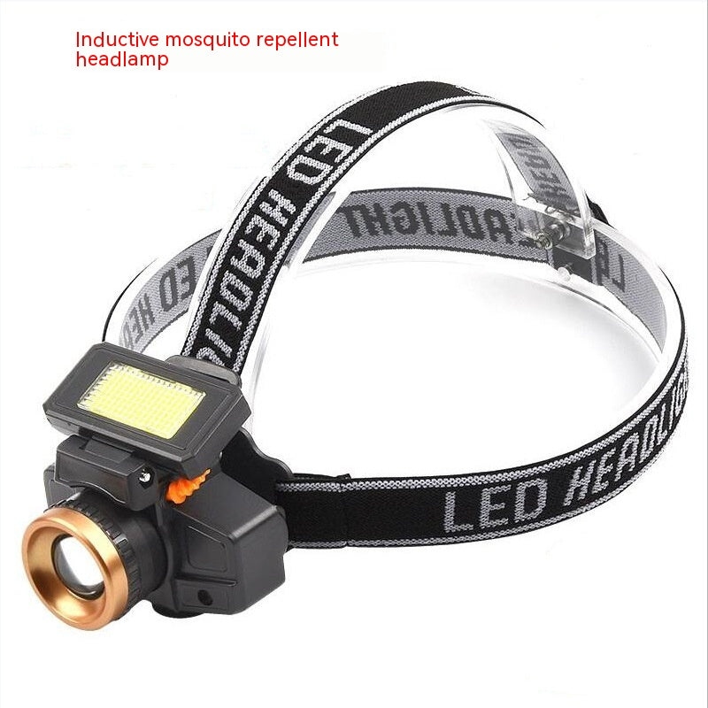 Induction Mosquito Repellent Solar Energy Strong Light Head LED Head Lamp