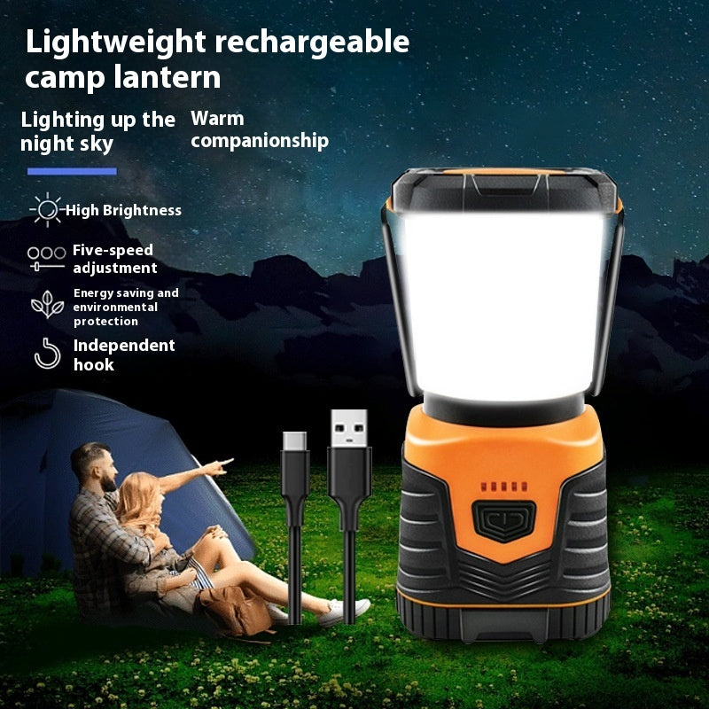 New Portable Outdoor Emergency TYPE-C Charging Camping Lantern