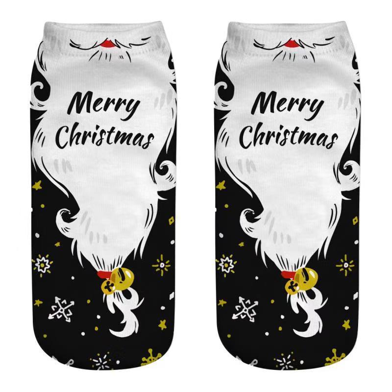 Christmas Stockings Printed Short Socks