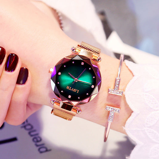 Women's Starry Quartz Lazy Magnet Strap Iron-absorbing Watch - MediaEclat.store