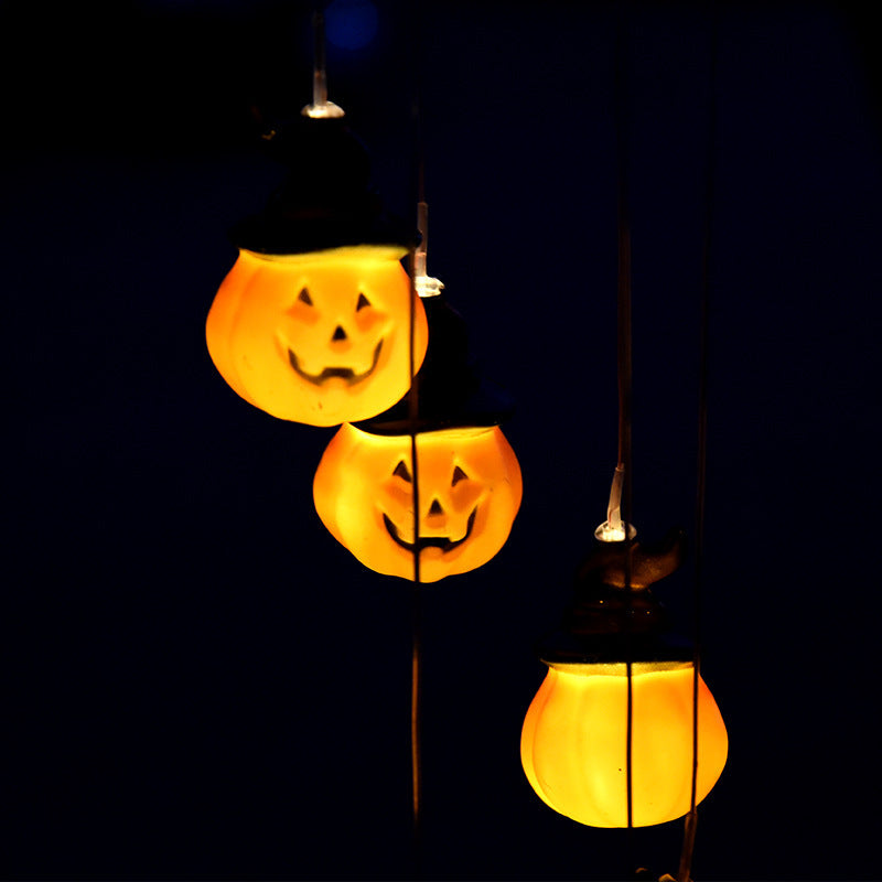 LED solar energy Halloween wind chime lamp