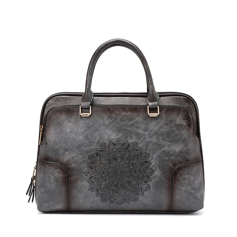 Women's Business Vintage Embossed Tote Bag