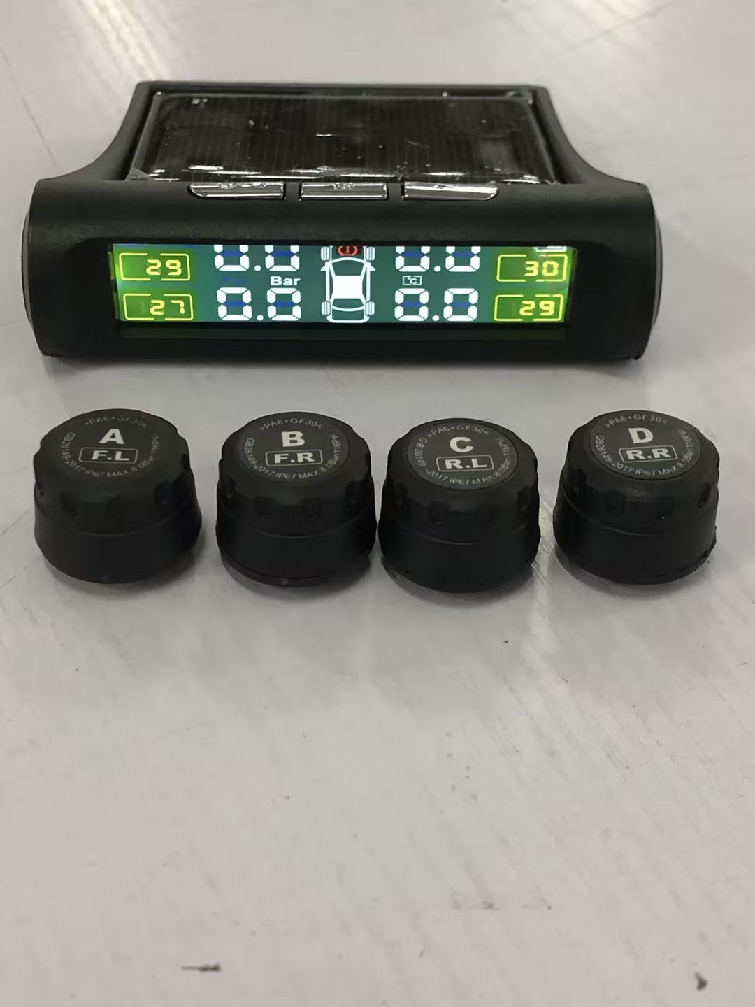 Solar Wireless Tire Pressure Monitor TPMS Tire Pressure Monitoring System