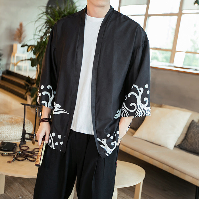 Chinese Fenglong Tuxiangyun Kimono Cardigan